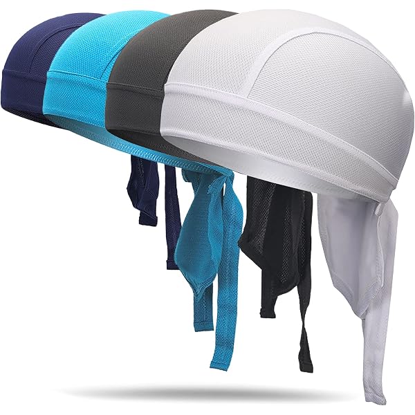 2 Bandanas Sport Respirants - Protection UV - Pour Cyclisme, Moto, Tennis - Noir
