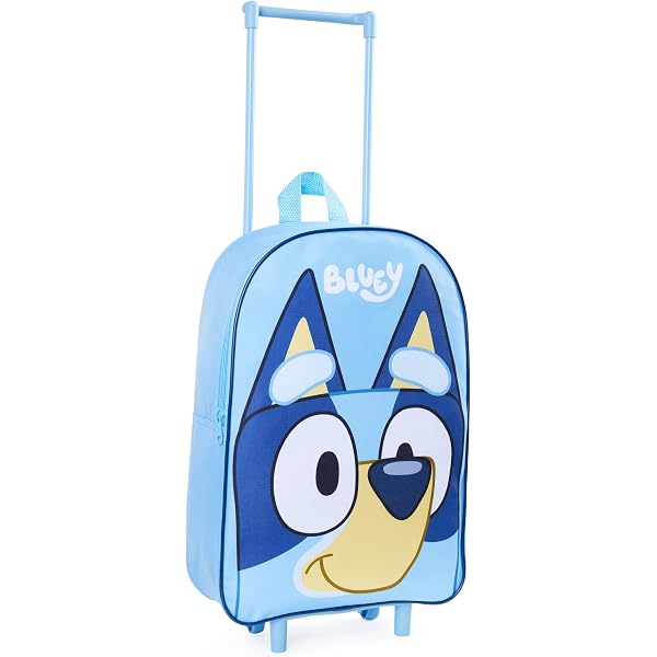 Mybagstory Kinderrucksack Mit Rollen – Bluey Motiv | 32 X 26 X 11 Cm | Verstellbare Gurte, Wasserabweisend | Für Kindergarten & Reise
