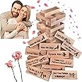 Lust Tower - Game for Adults,48Pcs Super Naughty Block Tower Game,Couples Games for Adults,Valentine Tumbling Tower Stacking Blocks Game,Stacking Wooden Block Game for Grown Ups (1 Set)