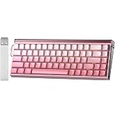 Aula Hero 68 He Manyetik Klavye Rapid Trigger Black King Switch 8000Hz RGB Neon TKL Hot Swap Oyuncu Klavyesi Pembe