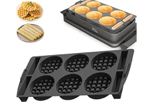 JUGGPENG Waffle Plates Compatible with Tefal OptiGrill XL, 4-in-1 XL, 2-in-1 XL, Elite XL, Plus + XL, Elite Plus XL, Silicone Baking Tray Insert for Belgian Waffles, Waffle Accessories