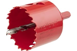 wolfcraft Sierra de corona BiM I 5472000 I Para materiales de obra en seco, madera, plásticos y metales, profundidad de corte de 40 mm