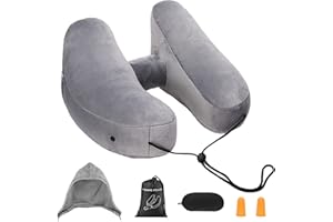 EPROICKS Cuscino Gonfiabile per Collo Cuscino da Viaggio Gonfiabile, Cuscino Cervicale Aereo per Viaggi in Famiglia, Aerei, Autobus e Treni…
