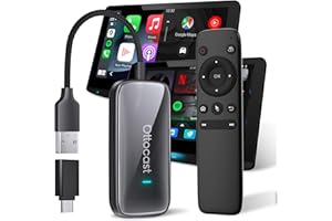 OTTOCAST Play2video Ultra, 2026 Nuovo Adattatore CarPlay & Android Auto Wireless con YouTube Netflix, 4GB+32GB Plug & Play Chip 5G, WiFi6, CarPlay AI Box per auto con CarPlay cablato dopo il 2016