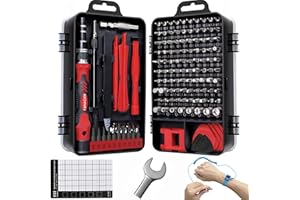 FANACAN 140in1 Precision Screwdriver Set Small Screwdriver Bit Set for DIY Electronic Repairs - Mini Computer Repair Tool Kit - Micro PC, Laptop, iPhone, MacBook Repairing Tools with Case (Red)
