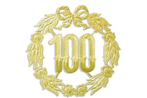 Kunze A013070001 Anniversary Number 100, Diameter 27 cm, Gold