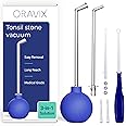 Oravix Tonsil Stone Remover Vacuum, Tonsil Stone Remover for Bad Breath Treatment, Tonsil Stone Suction Tool, Tonsil Stones Remover, Tonsil Stone Remover Vacuum Pump, Tonsil Stone Vacuum - 3 in 1 Kit