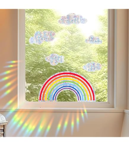 Suncatcher Fensteraufkleber - Prismenaufkleber Mit Regenbogeneffekt & Vogelschutz