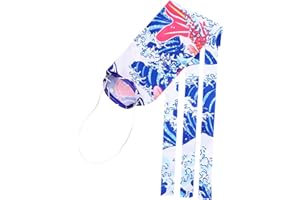 OUNONA 70 cm Koi Nobori Carpe Vent Chaussettes Koinobori Waves Motif Poisson Décoration Murale Drapeau à Suspendre Décoration de Festival de