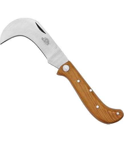Ausonia Serpe 18 Cm Lame Acier Inox Manche Bois - Outil Jardinage