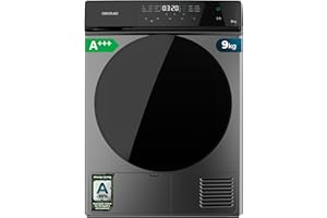 Cecotec Secadora de Ropa Bomba de Calor 8kg Bolero DressCode Dry 8400 Steel A+++. 600W, Bajo Consumo, Full Touch, Plancha Fácil, 15 Programas, Secado Automático y Tambor de Acero Inoxidable