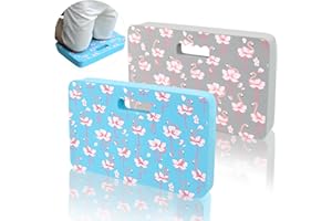 HORTEM Kneeling Pads Extra Thick 45 x 28 x 36mm 2 Pack, Foam Kneeling Pads with Flamingo Print, Comfortable Knee Pads for Gardening, Yard, Yoga, Picnic, Elegant Garden Gift for Women