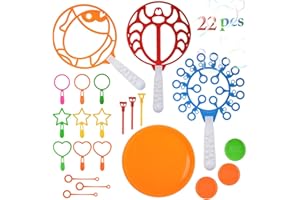 ZOYLINK Zestaw baniek mydlanych, duży zestaw do baniek mydlanych, zestaw 22 baniek mydlanych