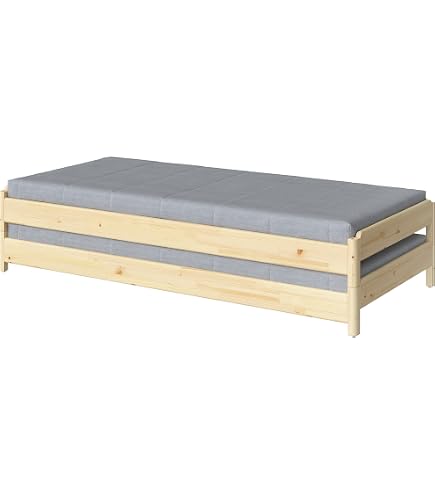 IKEA UTÅKER Stackable Bed Pine 80x200 cm : Amazon.com.be: Home