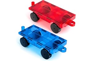 IKALIWEI Magnetische Bausteine Auto Kinder Spielzeug 3 4 5 6 7 Jahre Alte Jungen Mädchen Magnetische Fliesen Kleinkind Spielzeug Alter 3-5 Magnetisches LKW Spielzeug für 4-7 Weihnachten Geburtstag Geschenke