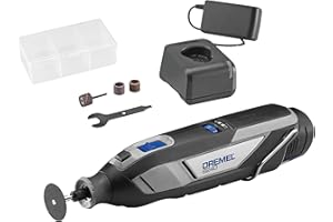 Dremel 8240 Cordless Rotary Tool 12V 2Ah Lithium-ion Battery, Multitool Kit with 5 Accessories, Variable Speed 5.000-35.000 RPM and Quick Charge Time