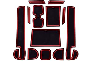 YEE PIN Console Rubber Mats Compatible with Suzuki Swift 2017-2022 Interior Accessories, Gate Slot Storage Mats Cup Holder Pad Non Slip Mats