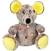 Topo Di Peluche Con Toppe Cagnolino Trixie - Gioco Per Cani, 19 Cm - Foto 4