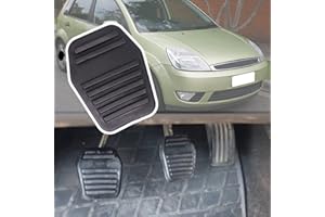 Nonuin Pedalbelag Kupplungs Bremspedal für Ford Fiesta MK5 Ikon Classic 2002 2003 2004 2005 2006 2007 2008 6789917, Autoteile 2 Stücke