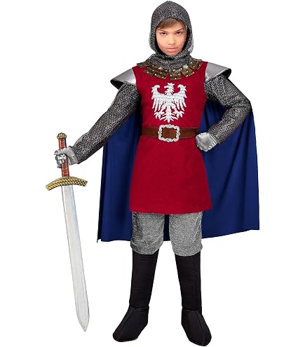 Kit D'armure De Chevalier Noir Pour Enfant – Casque, épée, Plastron Et Bouclier – Déguisement Halloween Ou Fête