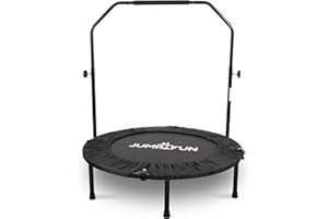 JUMP4FUN Mini Trampoline Fitness Pliable Double-Bar