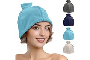 JEMIDI Kapelusz do sauny dla mężczyzn i kobiet - akcesoria do sauny w domu - czapki kąpielowe idealne do łaźni parowej i sauny - Trzyma włosy z dala od skóry - 100% bawełna dla wygodnego dotyku