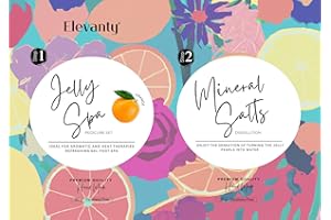 ELEVANTY Jelly Spa, Gelatina pedicure con essenza d'arancia, bagno di gelatina per i piedi