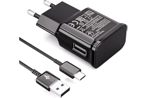 JUPPTELECTRONICS Cargador con Cable de Carga Rápida USB Tipo C Compatible con Samsung Galaxy S8 S8+ S9 Plus S9+ S10 S10 Plus S10e A50 A40 A30 A20 A42 5G, Cargador Rápido Original de Repuesto para Teléfonos Móviles