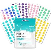 Patches Acne Pimple Patches Hydrocolloid Stars 240 Pieces | Day and Night Version Salicylic Acid and Tea Tree Oil Absorbent a