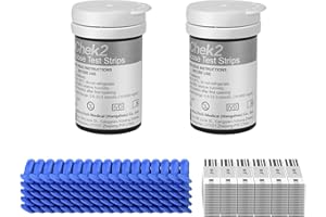 FOVIFLXY GoChek Diabetes Test Strips x 50 & Diabetes Lancets x 50, No Code Blood Glucose Test Strips, Blood Suger Test Strips for UK Diabetics (GoChek Only)
