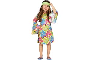 FIESTAS GUIRCA, S.L. Generique - Disfraz Hippie Floreado para niña