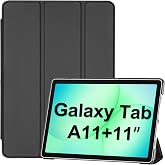 ProCase Case for Samsung Galaxy Tab A11+/A9+ 11 Inch -Black | Auto Sleep and Wake Case with Stand, Slim and Compatible with S