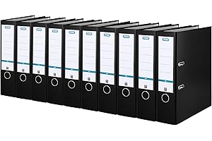 ‎ELBA ELBA smart Pro Wide DIN A4 Ring Binder in Ocean Blue with Insertable Spine Label and Plastic Cover on the Outside