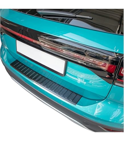 Bumper beschermer passend voor Volkswagen T-Cross 2019- Carbon Look voor o.a. VOLKSWAGEN | - Achterbumper bescherming