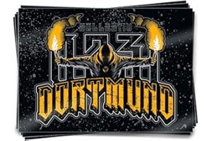 KNOW-MORE-STYLEZ Aufkleber Dortmund 0231 Pyro 50 Stück Set