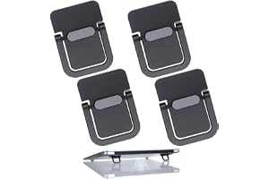 MBAIYO 4PCS Bärbar tangentbordshöjare Självhäftande laptopstativ Osynliga minidatorfötter för skrivbordsdator tangentbordssta