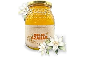 IAMI Miel Cruda de Azahar 100% Pura - Miel de 1kg - Miel Natural Artesanal elaborada por nuestros Apicultores de la Sierra de Espadán en Castellón - Tradición y Legado de nuestra Tierra - 1000gr