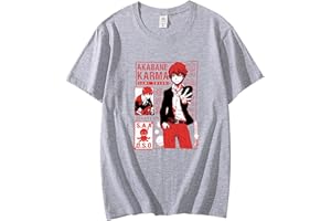 OUHZNUX Camisetas Hombre Assassination Classroom Klassieke Camiseta Vrouwen Mannen Grappige Cartoon Karma Akabane Grafische Camisetas Nagisa Shiota Camiseta Anime Cosplayt Camiseta Tops Xs-4Xl