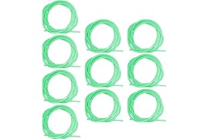 Young Wolf, 10 m PVC Lichtschlauch, Hochseefischerei, weicher Kunststoff, Angelzubehör, Innendurchmesser 2,5 mm, Grün, Glow Tubing Tool zum Anziehen von Fischen