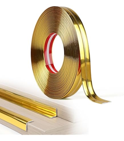 Modanatura Flessibile Autoadesiva Per Pareti E Soffitti - Nastro Metallizzato Nero Lucido, 3 Metri