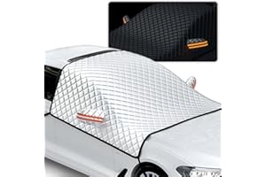 MEIKYING Frontscheibenabdeckung Winter,Magnetische Windschutzscheibenabdeckung Auto mit 12 Magnet,Ultra-Dick Autoscheibenabdeckung Winter, Scheibenschutz Auto Frontscheibe für Gegen Schnee, Frost, Staub, Sonne