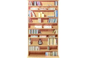 WATSONS HARROGATE - 760 CD / 318 DVD/Blu-ray Media Storage Shelves - Pine
