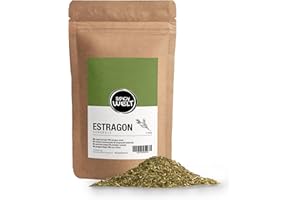Spicy Welt Estragon Séché (100g) – Feuilles d'Estragon Coupées | Idéal Sauce Béarnaise, Poulet, Vinaigrette & Poisson | Herbe Aromatique Intense | 100% Naturel, Sans Additifs