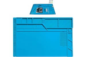 DBAATTZ Tapis de Soudure, 55x 35cm Tapis de Soudure en Silicone, Tapis de Réparation Résistant à la Chaleur, Tapis de Réparation et de Soudure Silicone, pour la Réparation D'appareils Photo