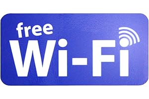 EASYDRUCK24DE Adesivi 'Free Wi- Fi' | Art. N. Hin _ 267 | isecur®, per la pasticceria, Il Café, ristorante o negozio | Free WiFi | WiFi gratuito | kostenfreies WiFi | nota