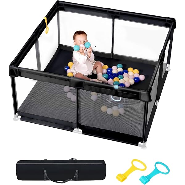 Box Bambini 150x180x68cm - Parco Giochi Sicuro Con Rete Traspirante, Base Antiscivolo, Tessuto Oxford - Foto 5