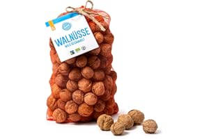 ‎PAKKA PAKKA - Bio Fairtrade Premium aromatische rohe knackige wilde Bergwalnüsse in Schale 1,7g, kleine leckere Walnüsse mit Schale, wildgesammelt direkt von Kleinbauern aus Samarkand in Usbekistan 1700g