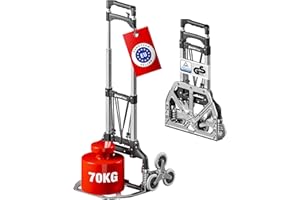 ATHLON TOOLS Carrello pieghevole in alluminio CLASSIC - superficie di carico con cuscinetti antiscivolo - Ruote con battistrada soft - incl. 2 corde elastiche - modello 2024