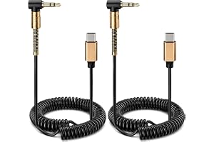 Bluetooth 6.0 AUX-adapter med LDAC, guldcertifierad Hi-Res ljudmottagare för handsfree-samtal och trådlös musik, kompatibel med 3,5 mm bilhögtalare och förstärkare