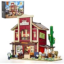 Funwhole Western Saloon Building Block Toy(Come With Light Kit)- The Old West Saloon LED Light Construction Building Model Set 2026 Pcs For Adults And Teen